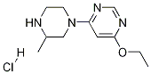 4-乙氧基-6-(3-甲基-哌嗪-1-基)-嘧啶盐酸盐 结构式