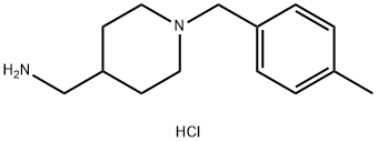 C-[1-(4-甲基-苄基)-哌啶-4-基]甲胺盐酸盐 结构式