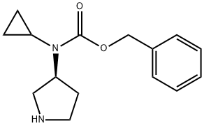 Cyclopropyl-(S)-pyrrolidin-3-yl-carbaMic acid benzyl ester 结构式