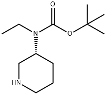 (R)-3-[BOC(乙基)氨基]哌啶 结构式