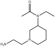 N-[1-(2-AMino-ethyl)-piperidin-3-yl]-N-ethyl-acetaMide 结构式