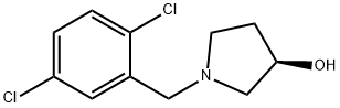 (R)-1-(2,5-二氯-苄基)-吡咯烷-3-醇 结构式