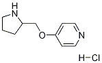 4-(吡咯烷-2-基甲氧基)-吡啶盐酸盐 结构式