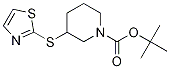 3-(Thiazol-2-ylsulfanyl)-piperidine-1-carboxylic acid tert-butyl ester 结构式