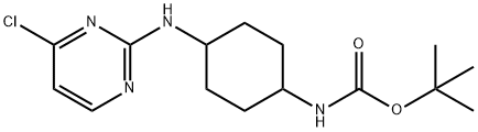 [4-(4-氯-嘧啶-2-基氨基)-环己基]-氨基甲酸叔丁酯 结构式