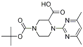 4-(4,6-二甲基-嘧啶-2-基)-哌嗪-1,3-二羧酸1-叔丁基酯 结构式
