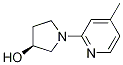 (S)-1-(4-甲基-吡啶-2-基)-吡咯烷-3-醇 结构式