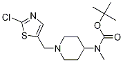 [1-(2-氯噻唑-5-基甲基)-哌啶-4-基]-甲基-氨基甲酸叔丁基酯 结构式