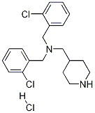 双-(2-氯-苄基)-哌啶-4-基甲基-胺盐酸盐 结构式