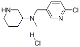 (6-氯-吡啶-3-基甲基)-甲基哌啶-3-基-胺盐酸盐 结构式