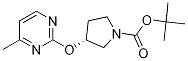 (R)-3-(4-甲基-嘧啶-2-基氧基)-吡咯烷-1-羧酸叔丁基酯 结构式