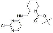 2-[(2-氯-嘧啶-4-基氨基)-甲基]-哌啶-1-羧酸叔丁基酯 结构式