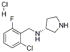 (2-氯-6-氟-苄基)-(R)-吡咯烷-3-基-胺盐酸盐 结构式