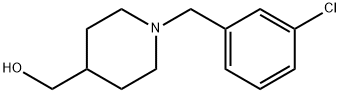 1-(3-氯-苄基)-哌啶-4-基]-甲醇 结构式