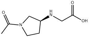 ((S)-1-Acetyl-pyrrolidin-3-ylaMino)-acetic acid 结构式