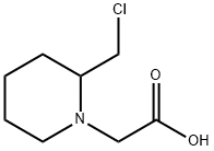 (2-ChloroMethyl-piperidin-1-yl)-acetic acid 结构式