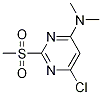 (6-CHLORO-2-METHANESULFONYL-PYRIMIDIN-4-YL)-DIMETHYL-AMINE 结构式