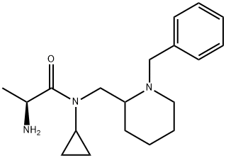 (S)-2-AMino-N-(1-benzyl-piperidin-2-ylMethyl)-N-cyclopropyl-propionaMide 结构式