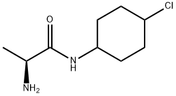 (S)-2-AMino-N-(4-chloro-cyclohexyl)-propionaMide 结构式