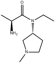 (S)-2-AMino-N-ethyl-N-((R)-1-Methyl-pyrrolidin-3-yl)-propionaMide 结构式