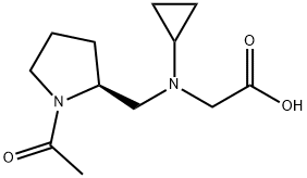 [((S)-1-Acetyl-pyrrolidin-2-ylMethyl)-cyclopropyl-aMino]-acetic acid 结构式