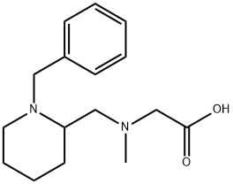 [(1-Benzyl-piperidin-2-ylMethyl)-Methyl-aMino]-acetic acid 结构式