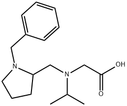 [(1-Benzyl-pyrrolidin-2-ylMethyl)-isopropyl-aMino]-acetic acid 结构式