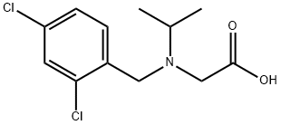 N-(2,4-二氯苄基)-N-异丙基甘氨酸 结构式