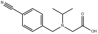 N-(4-氰基苄基)-N-异丙基甘氨酸 结构式