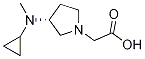 [(R)-3-(Cyclopropyl-Methyl-aMino)-pyrrolidin-1-yl]-acetic acid 结构式