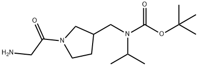 [1-(2-AMino-acetyl)-pyrrolidin-3-ylMethyl]-isopropyl-carbaMic acid tert-butyl ester 结构式