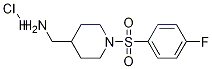 1-(4-氟-苯磺酰基)-哌啶-4-基]-甲基-胺盐酸盐 结构式