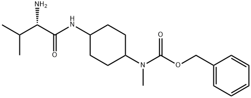 [4-((S)-2-AMino-3-Methyl-butyrylaMino)-cyclohexyl]-Methyl-carbaMic acid benzyl ester 结构式
