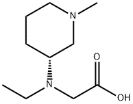 [Ethyl-((R)-1-Methyl-piperidin-3-yl)-aMino]-acetic acid 结构式