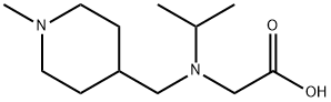 [Isopropyl-(1-Methyl-piperidin-4-ylMethyl)-aMino]-acetic acid 结构式