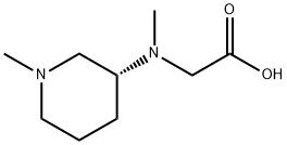 [Methyl-((R)-1-Methyl-piperidin-3-yl)-aMino]-acetic acid 结构式