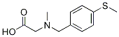 N-甲基-N-(4-(甲硫基)苄基)甘氨酸 结构式