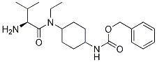 {4-[((S)-2-AMino-3-Methyl-butyryl)-ethyl-aMino]-cyclohexyl}-carbaMic acid benzyl ester 结构式