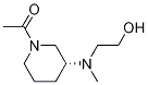 1-{(R)-3-[(2-Hydroxy-ethyl)-Methyl-aMino]-piperidin-1-yl}-ethanone 结构式