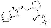 2-(Benzooxazol-2-ylsulfanylMethyl)-
pyrrolidine-1-carboxylic acid tert-
butyl ester 结构式