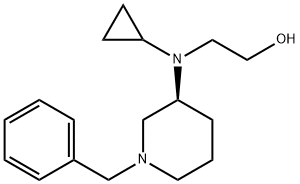 2-[((S)-1-Benzyl-piperidin-3-yl)-cyclopropyl-aMino]-ethanol 结构式