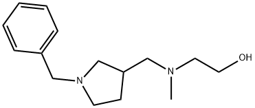 2-[(1-Benzyl-pyrrolidin-3-ylMethyl)-Methyl-aMino]-ethanol 结构式