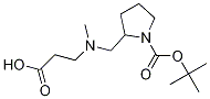 2-[(CarboxyMethyl-ethyl-aMino)-Methyl]-pyrrolidine-1-carboxylic acid tert-butyl ester 结构式