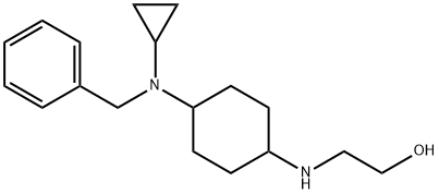 2-[4-(Benzyl-cyclopropyl-aMino)-cyclohexylaMino]-ethanol 结构式