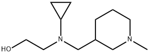 2-[Cyclopropyl-(1-Methyl-piperidin-3-ylMethyl)-aMino]-ethanol 结构式