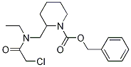 2-{[(2-Chloro-acetyl)-ethyl-aMino]-Methyl}-piperidine-1-carboxylic acid benzyl ester 结构式