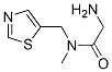 2-氨基-N-甲基-N-(噻唑-5-基甲基)乙酰胺 结构式