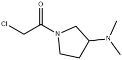 2-Chloro-1-(3-diMethylaMino-pyrrolidin-1-yl)-ethanone 结构式