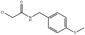 2-Chloro-N-(4-Methylsulfanyl-benzyl)-acetaMide 结构式