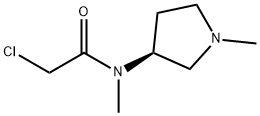 2-Chloro-N-Methyl-N-((S)-1-Methyl-pyrrolidin-3-yl)-acetaMide 结构式